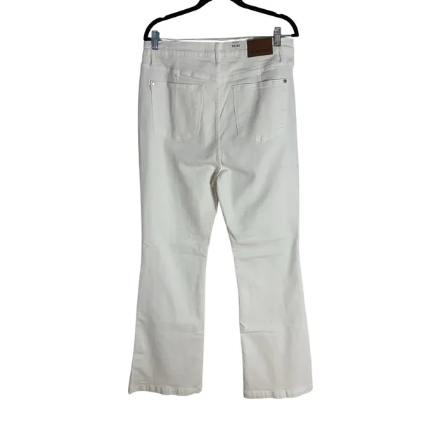 Judy Blue High Waist Garment Dyed White Side Slit Slim Bootcut NWT size 15/32‎ - Image 9