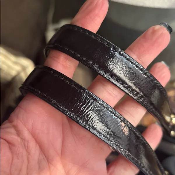 Rare🔥Authentic KATE SPADE Shimmery leather Bow Chain 3 compartments shoulder - Image 7