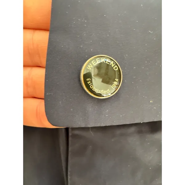Max‎ Mara Weekend Utility Raincoat Size 6 Blue - Image 7