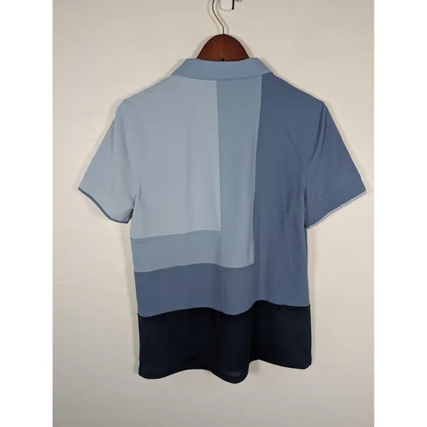 G/FORE Colorblock Polo in Light Blue, Slate and Navy - Image 5