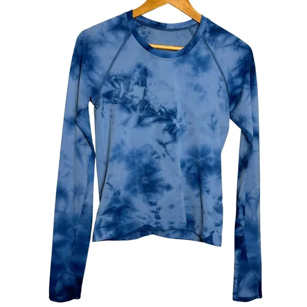 Lululemon Swiftly Tech Long Sleeve Shirt 2.0 Race Length Marble Dye Commander - Image 2