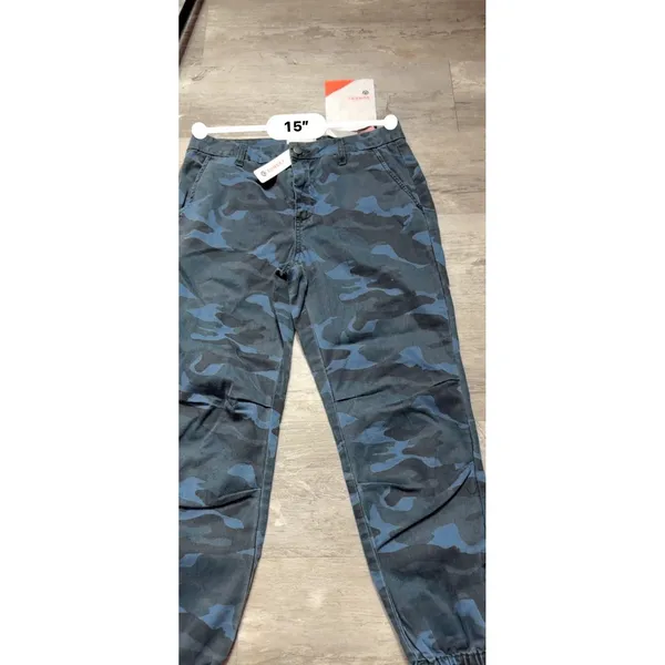 Sundry Womens Camo Jean Jogger Blue Gray Pants Size 28 A4-0004 - Image 4