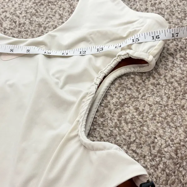 Nike Explore Wild Cutout Swimsuit Womens LG‎ Beige One Piece Beach Vacation - Image 11