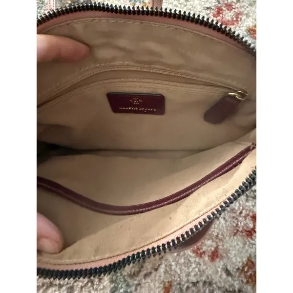 Nanette Lepore Pink and Purple‎ Colorblock Pebbled Faux Leather Crossbody Bag - Image 7