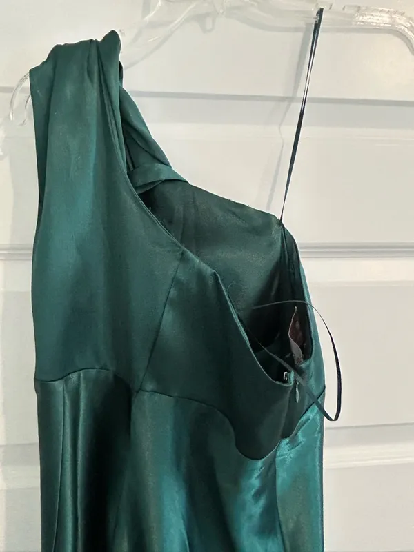 Birdy Grey Kira Satin Dress Emerald Green Size M - Image 5