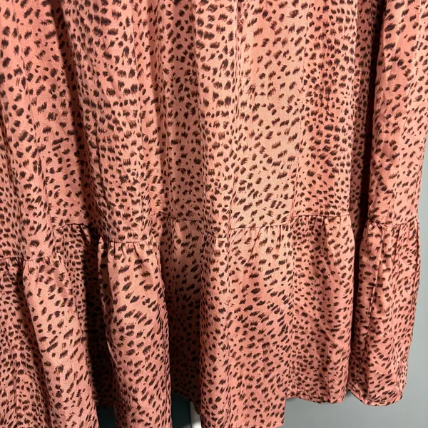 Pretty Garden NWT Pink Animal Print Tiered Maxi Dress - XXL - Women's Plus Size - Image 4