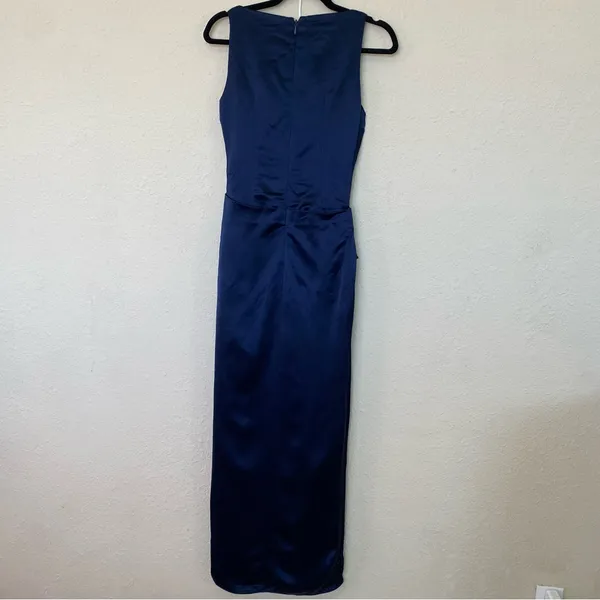 HOUSE OF CB 'Roxanne' Navy blue Thigh Slit Maxi Dress NWOT size M‎ - Image 6
