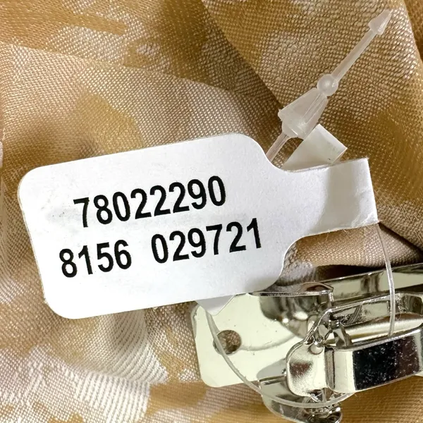 Free People Ethereal Dainty Rose Floral Twiggy Bow Barrette Neutral Tan Cream - Image 8