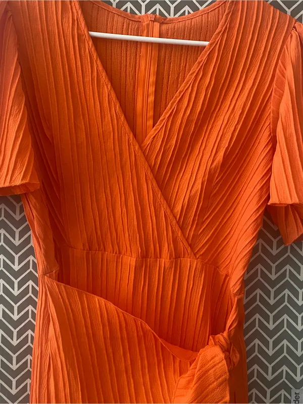 New Without Tag Orange Dress Size S - Image 2