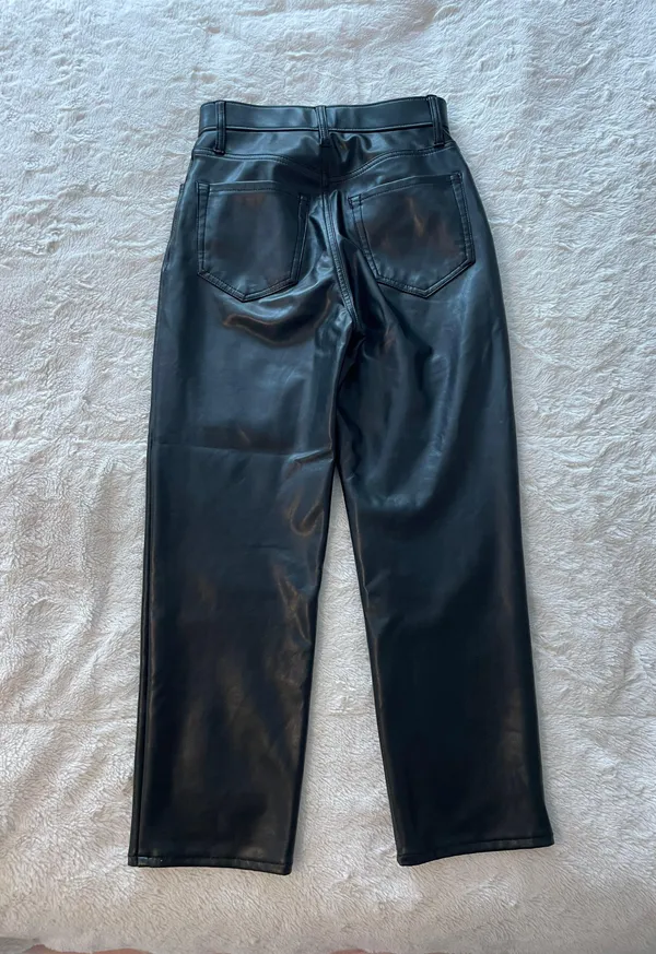 Abercrombie Vegan Leather Ankle Strait Pants - Image 2