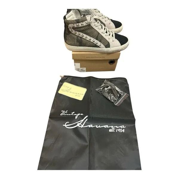 Vintage Havana Kayla Army croco with studs womens size‎ 7 With Box And Dust Bag - Image 7