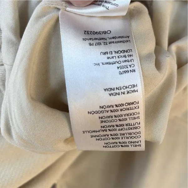 EUC Free People Rebel Moto Jacket Vanilla Cream Size Large Retail $198.00 - Image 11