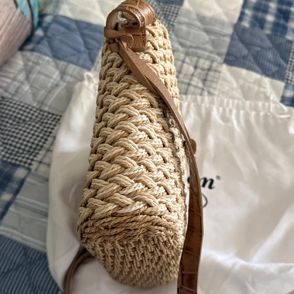 Brighton Emme woven crossbody bag with heart charm and dust bag - Image 13