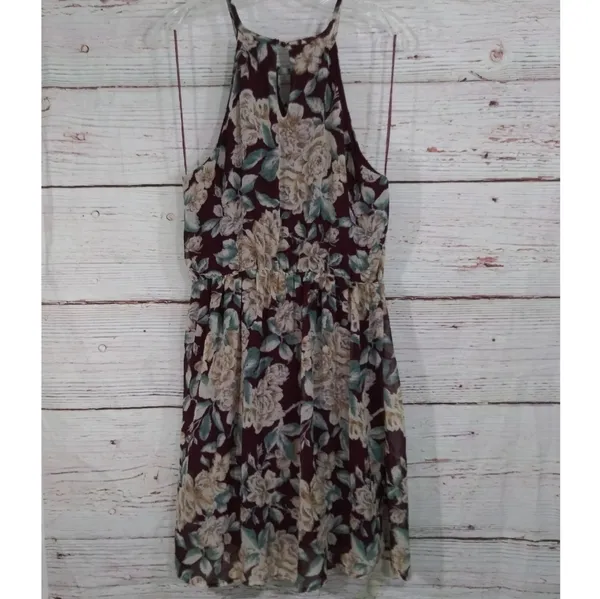 Sienna Sky Floral Midi Dress Sz L - Image 6