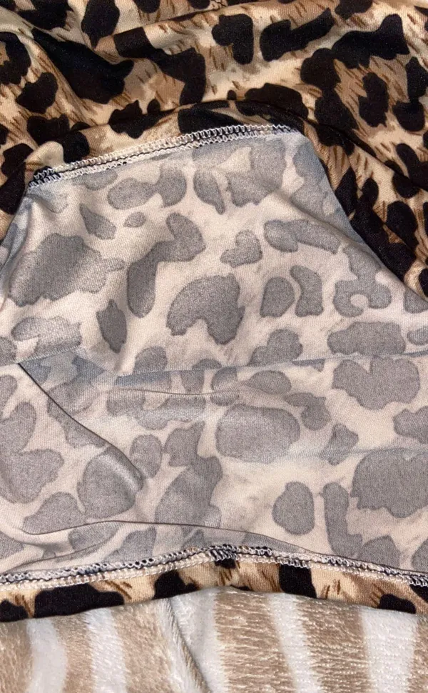 NWOT Leopard Bandeau Strapless Crop Top  - Image 2