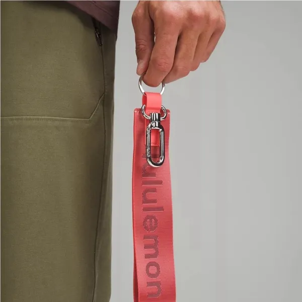 Lululemon‎ Never Lost Keychain- Raspberry Cream/Wine Berry NEW! RETIRED COLOR - Image 3