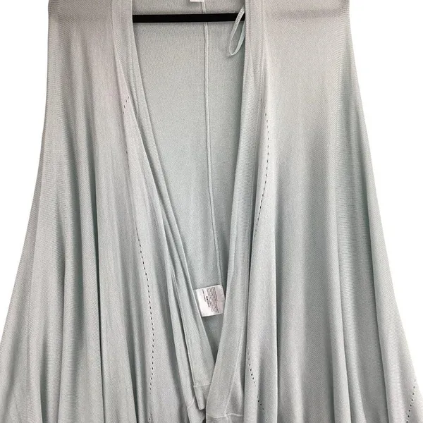 Lululemon Sweater Wrap Shrug Draped Size‎ OS Silk Blend Light Blue Super Soft - Image 3