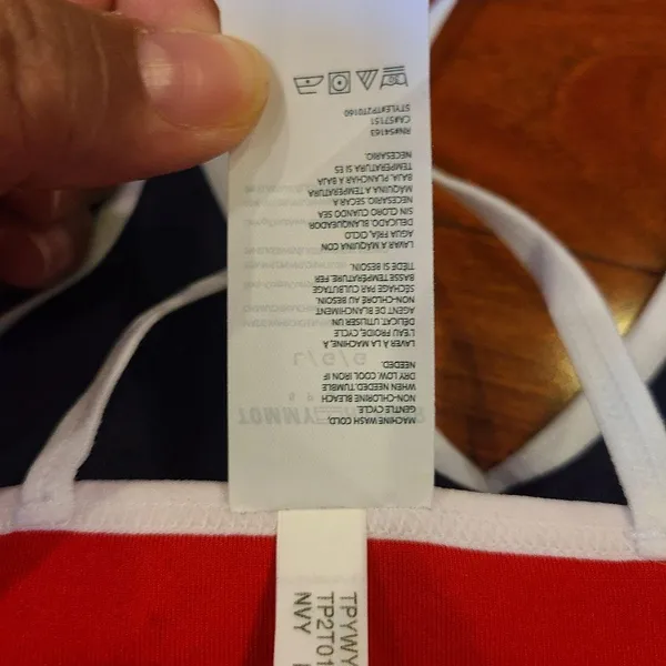 Tommy Hilfiger Blue Sports Bra Size Large - Image 6