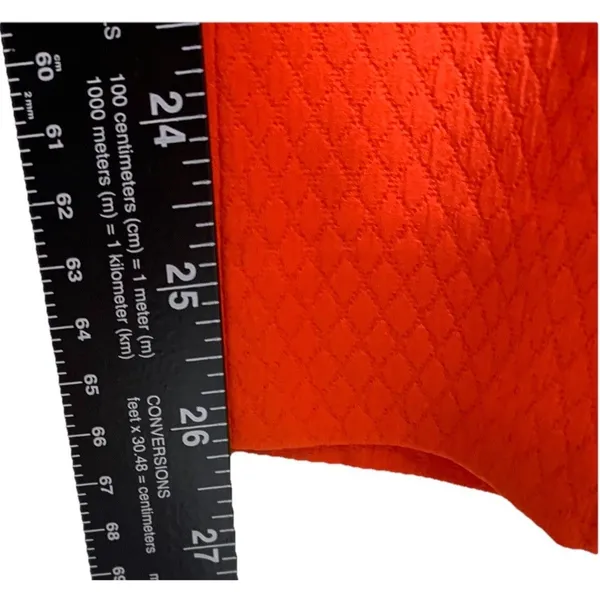 Dalia Collection Ankle Pants Womens‎ 8 Orange Textured Diamond Jacquard Slim Fit - Image 5