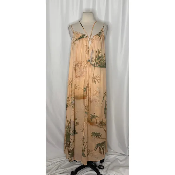 NWT Anthropologie TAHNEE KELLAND Strappy Midi Dress Tropical Print Medium - Image 2