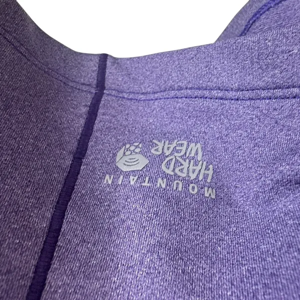Mountain Hardwear Purple Mock Neck 1/4‎ Zip Athletic Pullover Zip Pocket Size S - Image 6