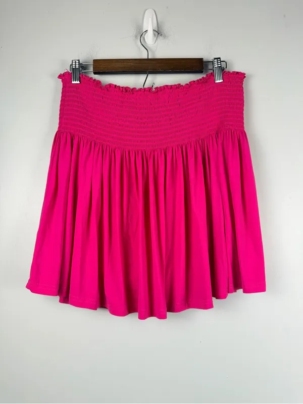 Natural life hot pink smocked waist skirt with shorts size XL - Image 6
