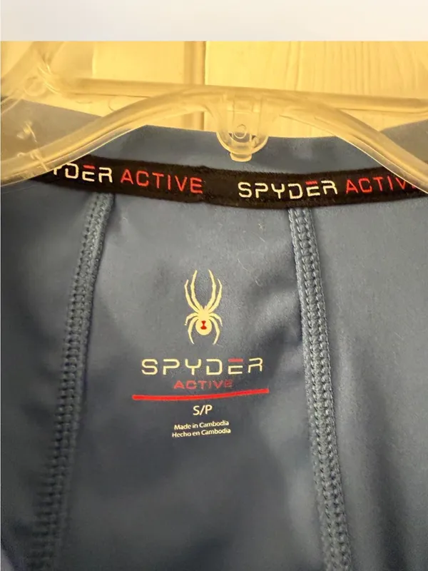 Spyder Long-Sleeve Performance Top in Slate Blue - Image 2