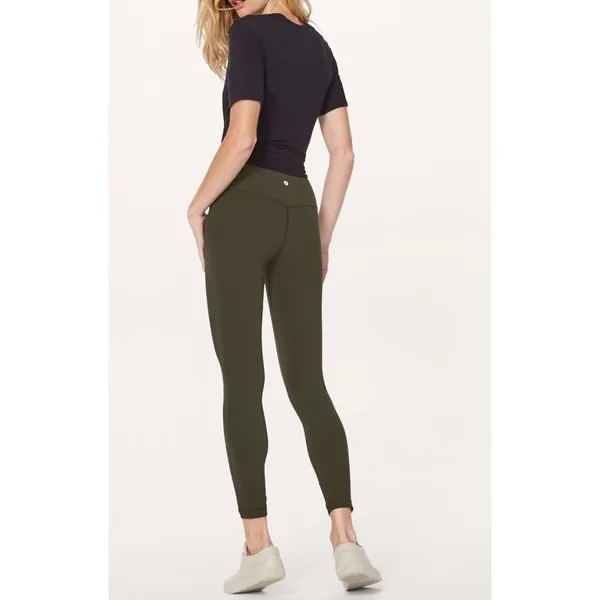 Lululemon Align Pant II Leggings 25" Dark Olive Green 4 - Image 2