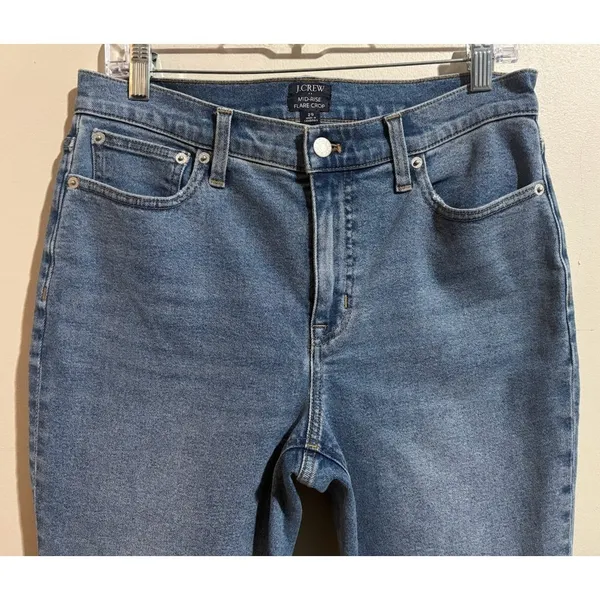 J.‎ Crew Mid-Rise Flare Crop Jeans Size 29 - Image 2