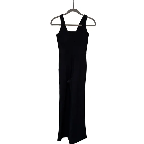Old Navy Women's PowerSoft Go-Dry Black Flare Leg Jumpsuit XS - Image 2