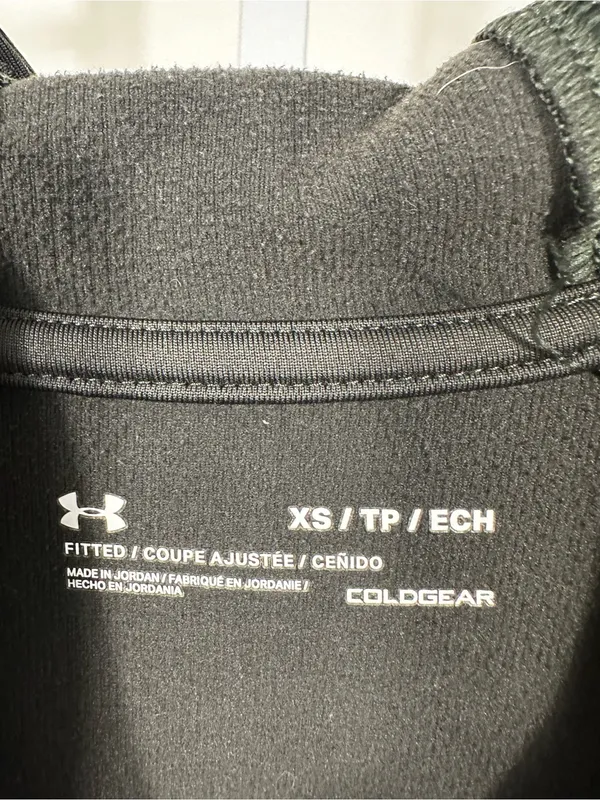 N26. Under Armour Women’s Military Green Hooded Performance Top - Image 2