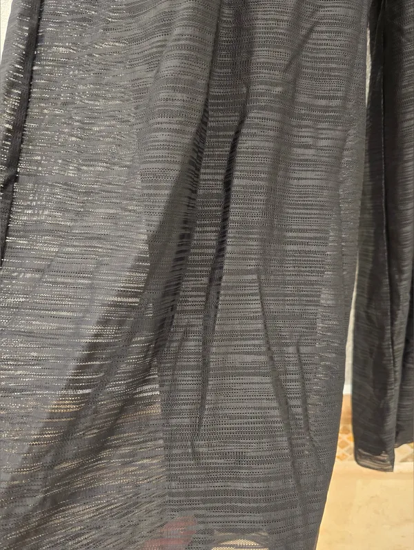 Lululemon Wide Leg Pants Black Double Layer Black - Image 3