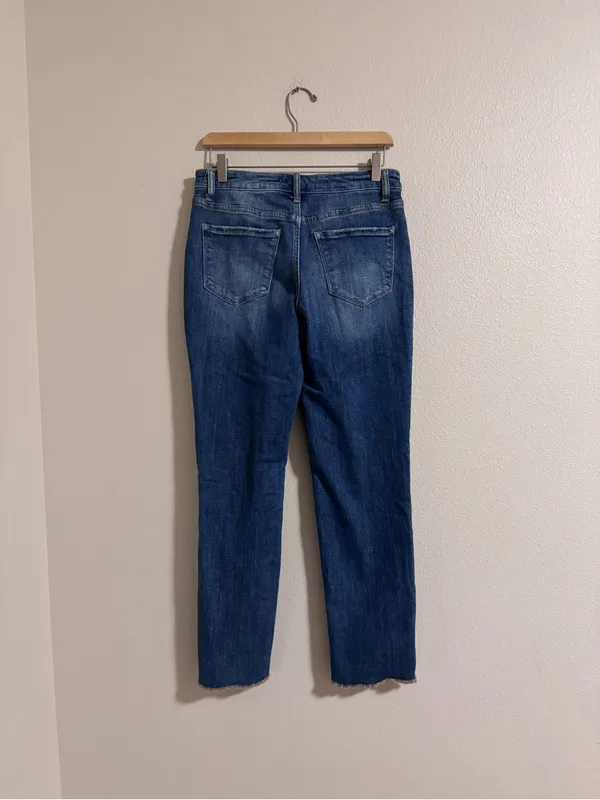 Women's Dark Blue Distressed Skinny Jeans by lovervet - Image 3