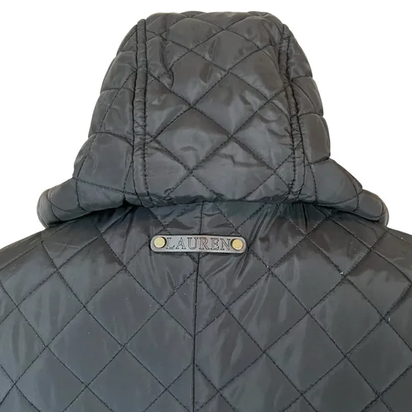 Lauren Ralph Lauren Black Quilted Coat with Removable Hood - Image 14