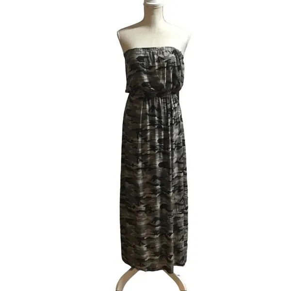 Julia Camo Maxi Dress Green Size L - Image 2