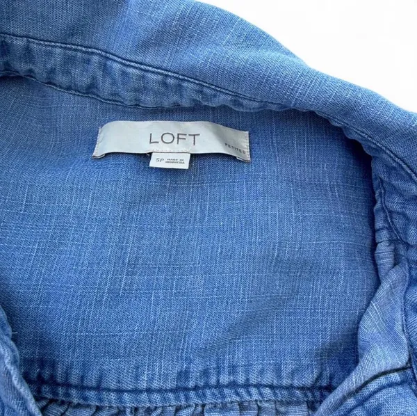Loft Denim Button-Up Top - Image 4