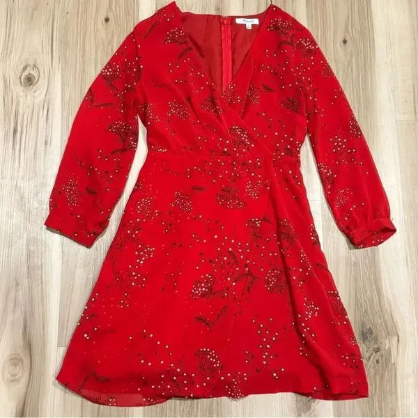 Madewell Hazelwood Wrap-Front Mini Dress in Windswept Floral Women’s 0 - Image 2