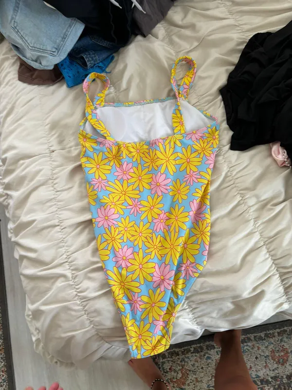 One Piece Floral Swimsuit - Image 4