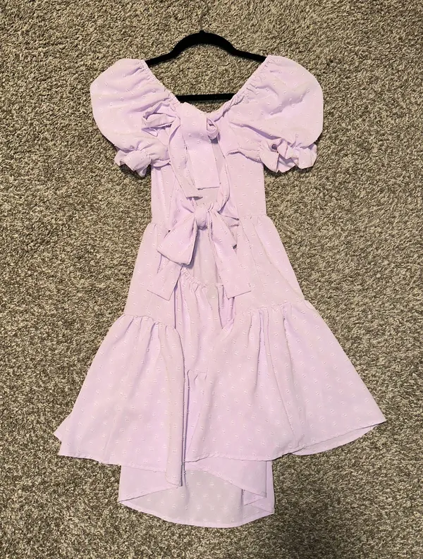 Purple flowy dress - Image 4