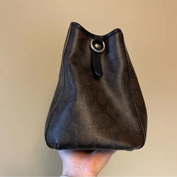 Coach Margot Carryall Signature in Black and Brown Logo - Image 8