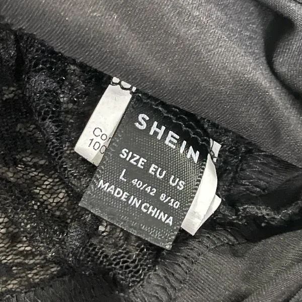 Shein black lace bodysuit L - Image 5