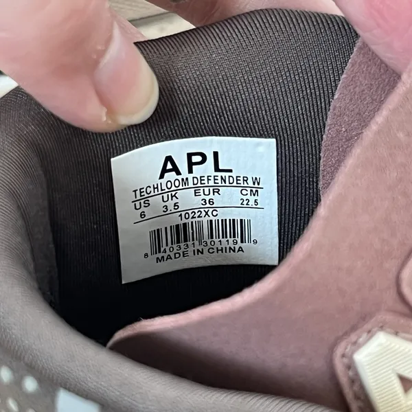 APL Techloom Defender Sneakers Hi Top Women's Size 6 Tan Brown Plum - Image 9