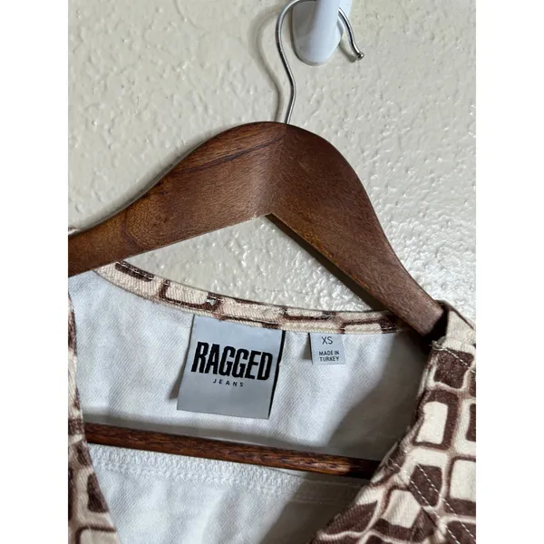 The Ragged Priest 70's Printed Vest size XS Retro Geometric - Image 3