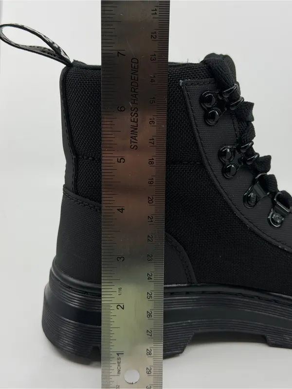 Dr. Martens Combs Canvas Lace Boots Color Black/Black. SZ 6 - Image 14