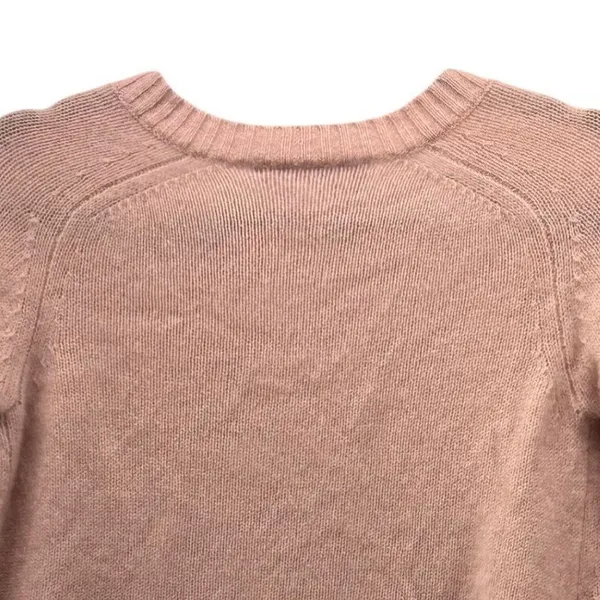 360‎ Cashmere Crop Sweater Pink Small - Image 4