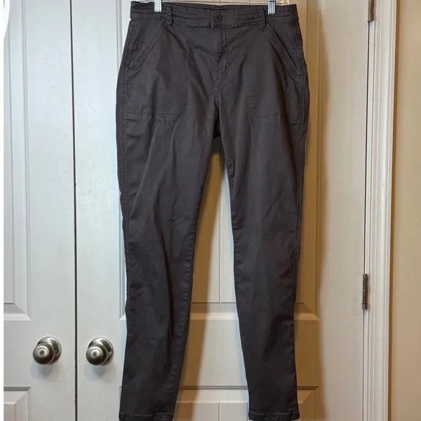 KUHL Women Trekr 14 Gray Hiking Utility Cargo Pants Tapered Leg Outdoor Trousers - Image 2
