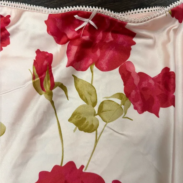 LIFE Rose Print Satin Mini Skirt‎ - NWT Coquette Aesthetic - Image 2