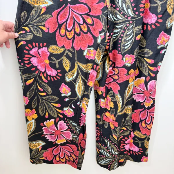 NWT City Chic Floral Print Off The Shoulder Jumpsuit Pink Black Orange Size 14 - Image 10