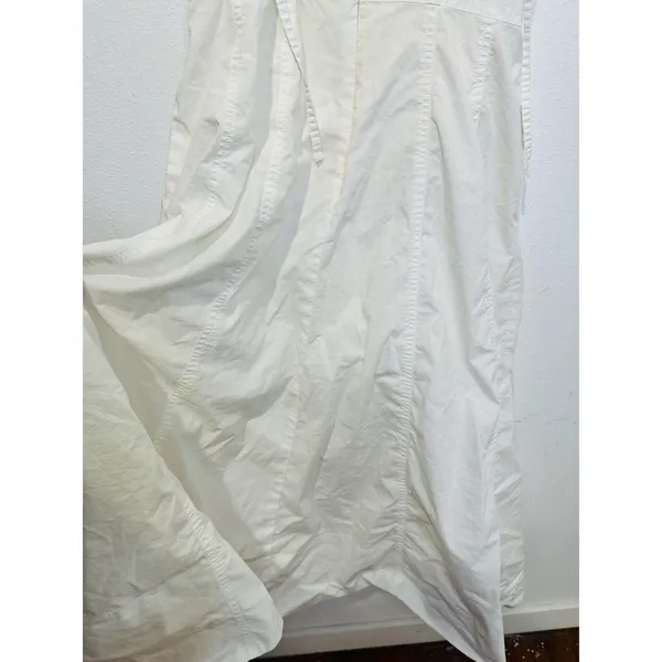 DUNST Women's White Flattering V-Neckline Skirt Flowy A-Line Maxi Dress Size XS - Image 10