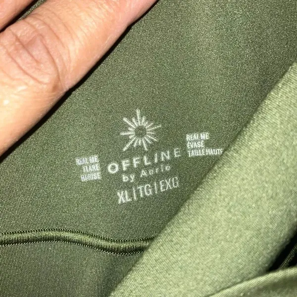 Offline aerie real me flare high rise Cross over waist XL Active #786 - Image 7